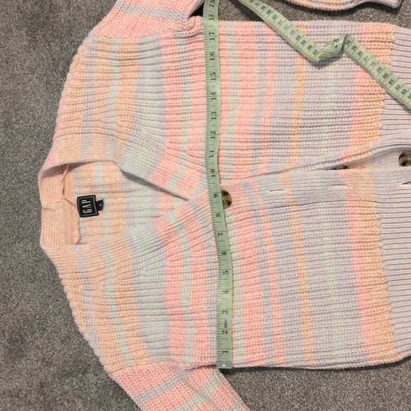 Gap 100% Cotton Pastel Cardigan Size Small - Picture 3 of 6